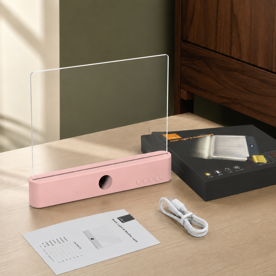 Silvermere Rechargeable Lamp - Blush Pink