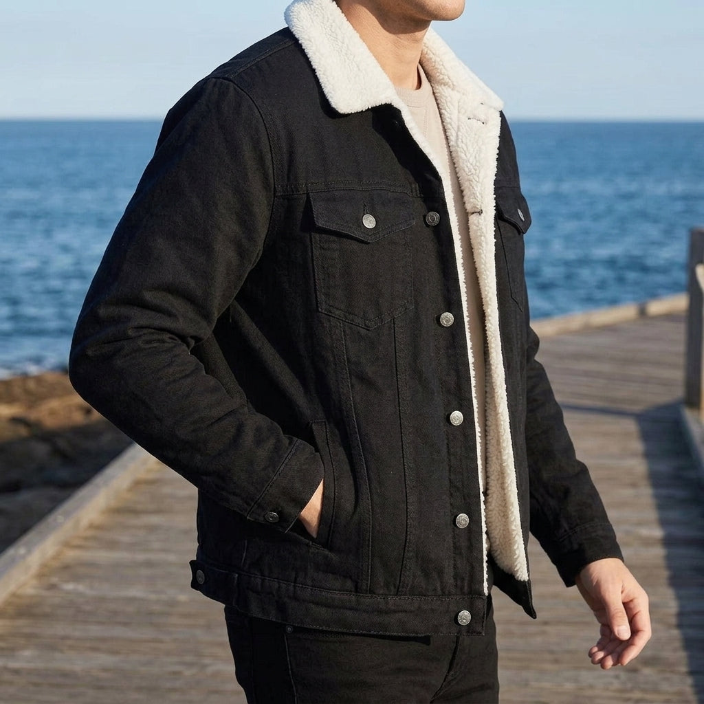 Magnus Denim Jacket - Lead Alternate View