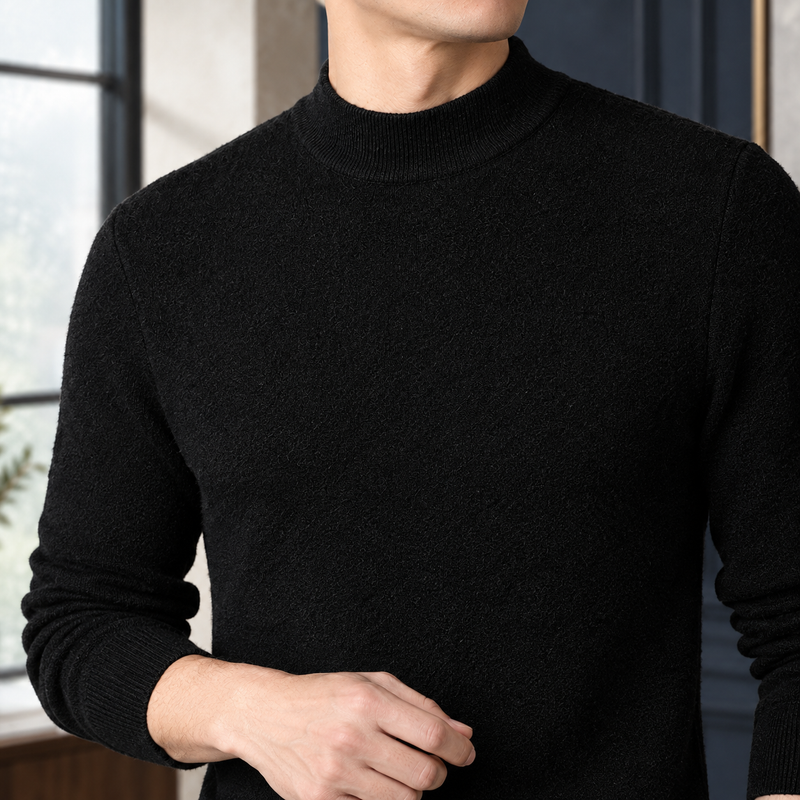 Wyatt Mock Neck Sweater - Lead Product Detail