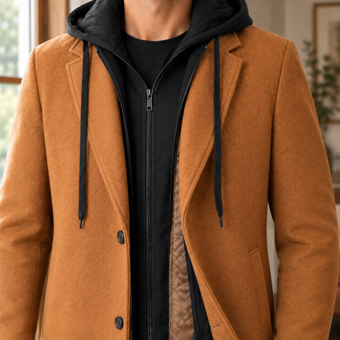 Wyatt Hooded Jacket - Lead Product Detail