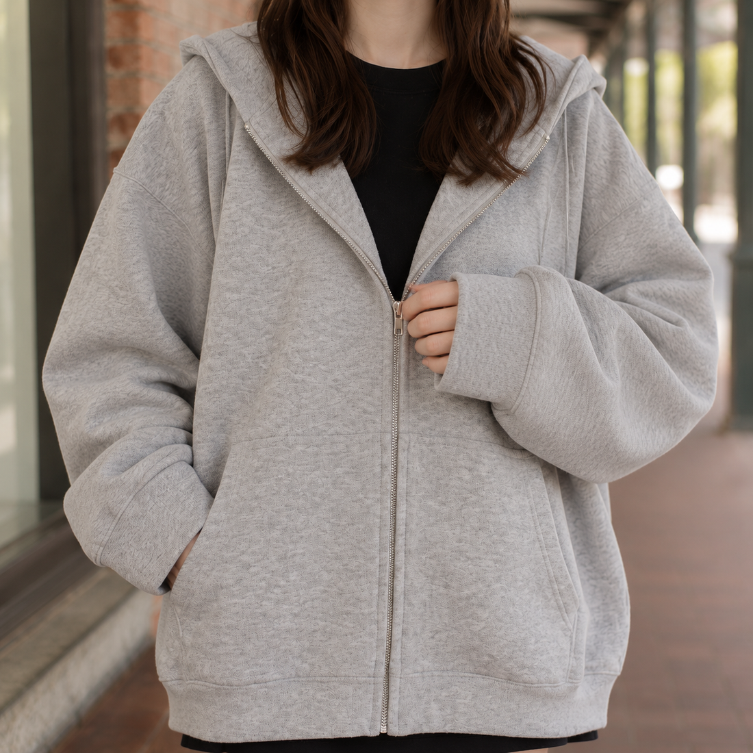 Audrina Hooded Hoodie - Lead Product Detail