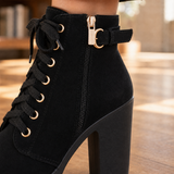 Sabatini-Zara Lace-Up Boots - Lead Product Detail