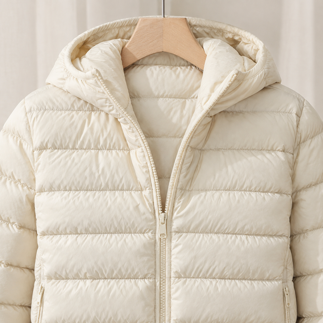Olympia-Lane Hooded Puffer Jacket - Lead Product Detail