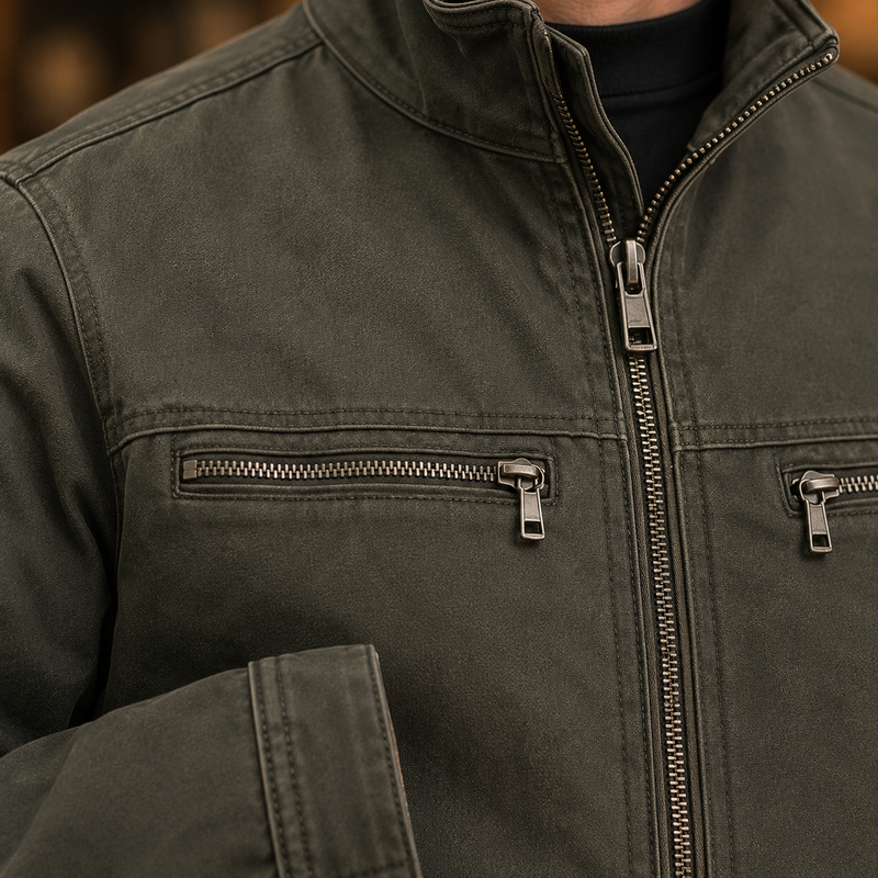Knox Stand Collar Jacket - Lead Product Detail
