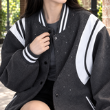 Winona-Louise Embellished Varsity Jacket - Lead Product Detail