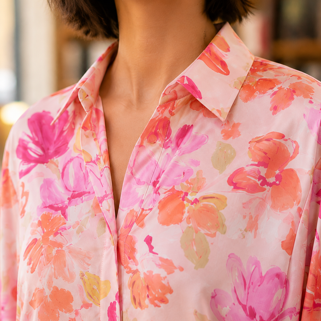 Ines Floral Shirt - Lead Product Detail