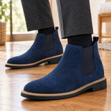 Tornabuoni-Arezzo Suede Chelsea Boots - Lead Product Detail