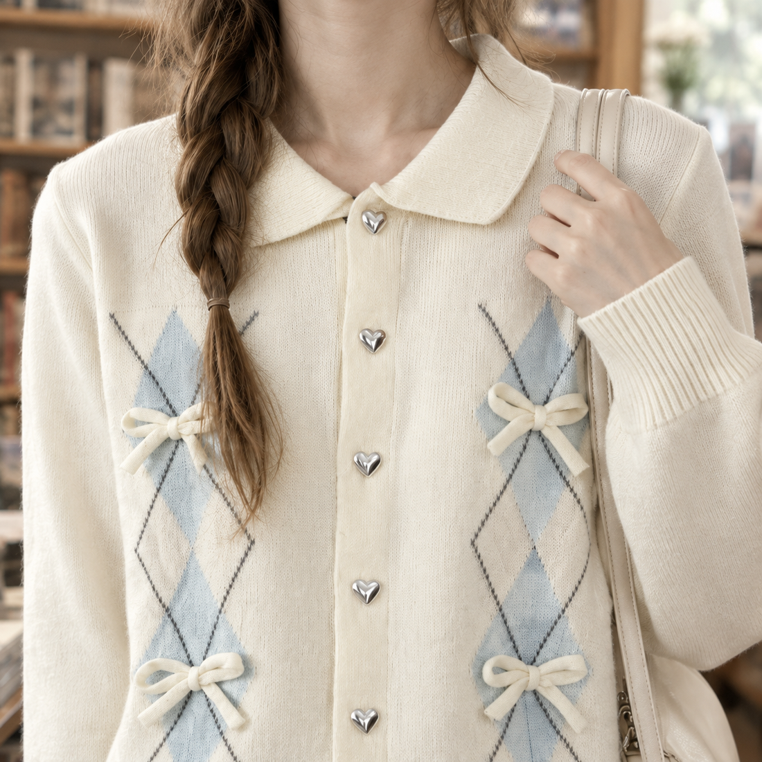 Hazel-Rae Bow Cardigan - Lead Product Detail