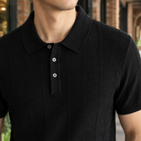 Florian Ribbed Polo - Lead Product Detail