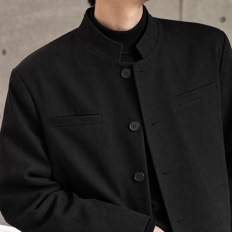Knox Collarless Jacket - Lead Product Detail