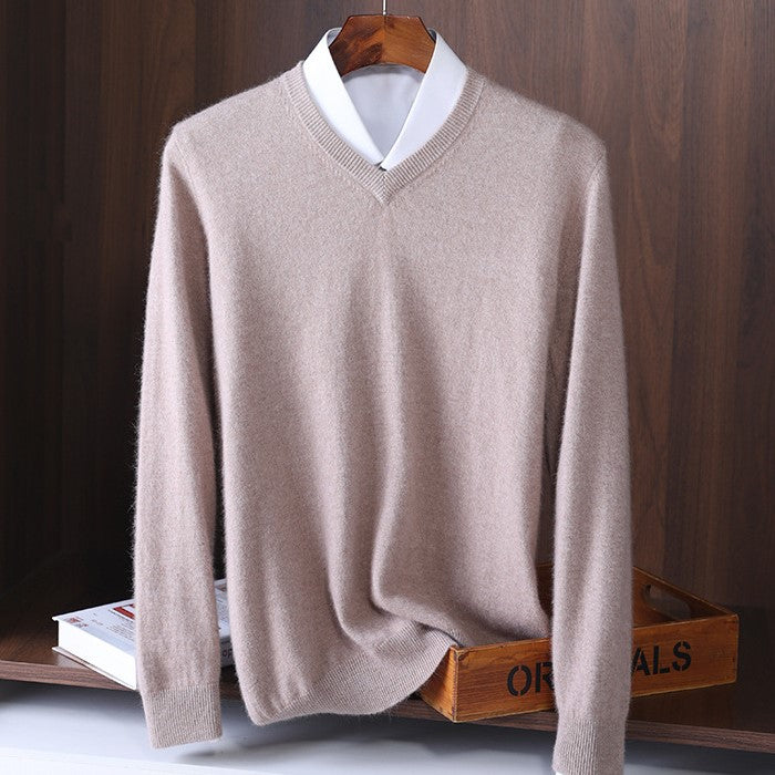 Valence V-Neck Sweater - Beige