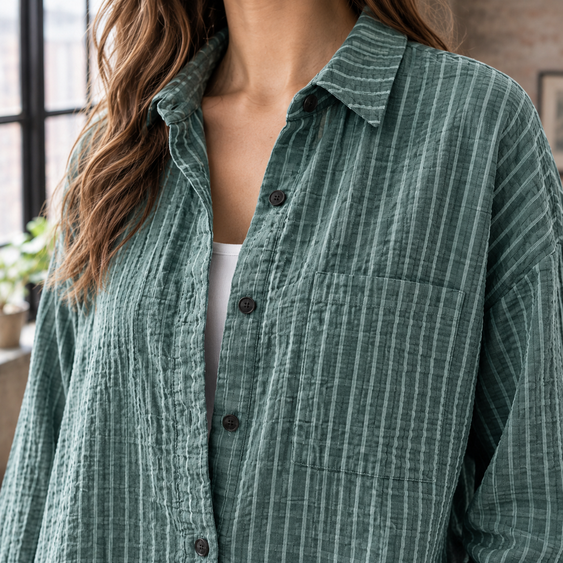 Leontine Relaxed Shirt - Lead Product Detail