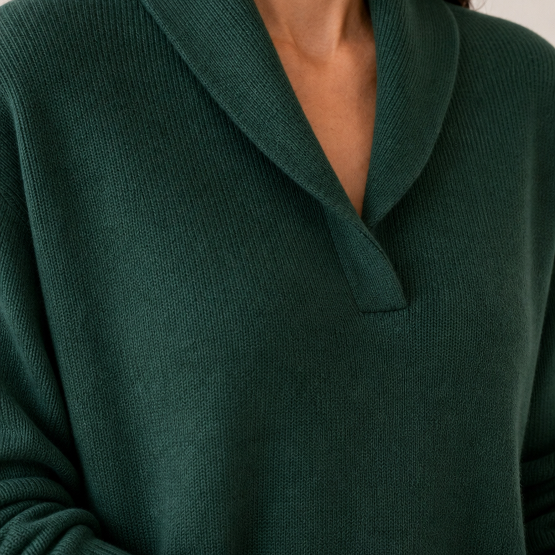 Freya-Belle Shawl Collar Sweater - Lead Product Detail