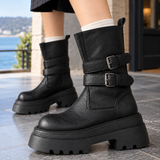 Campana-Arezzo Buckle Boots - Lead Product Detail