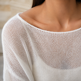 Ilaria-Rae Boat Neck Top - Lead Product Detail