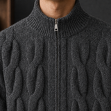 Blake Cable Knit Cardigan - Lead Product Detail