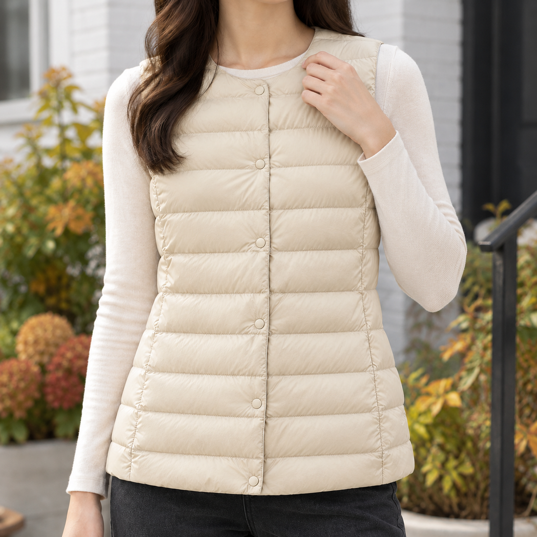 Isabeau-Pearl Cashmere Vest - Lead Product Detail