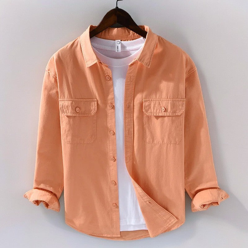 Montreal Pocket Shirt - Peach
