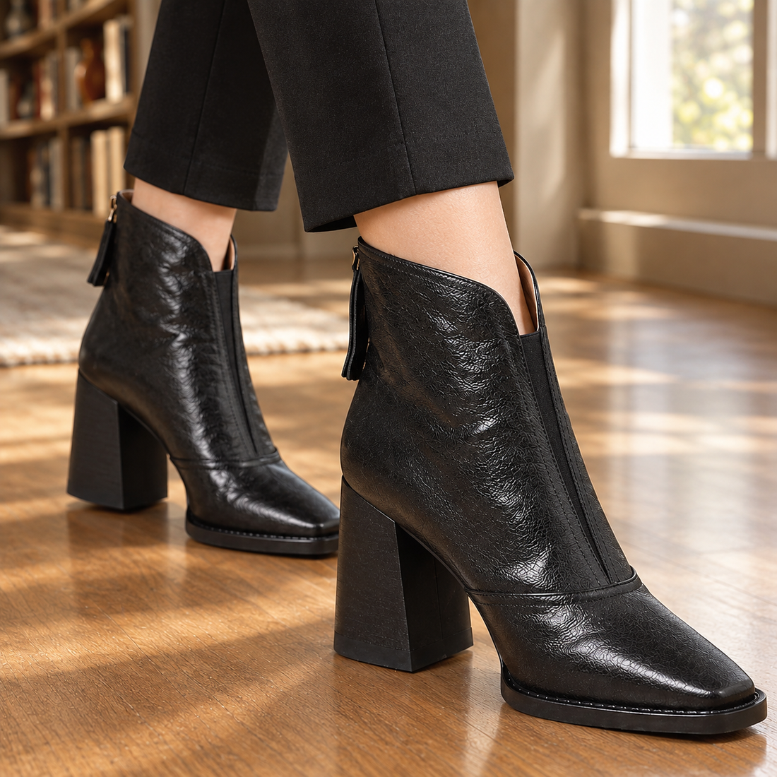Gattinara Square Toe Boots - Lead Product Detail
