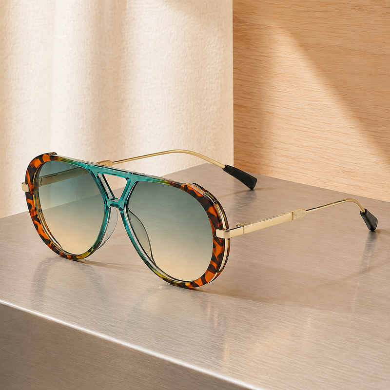Desmond Retro Sunglasses - Lead Alternate View