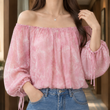 Rowena-Jade Off Shoulder Top - Lead Product Detail