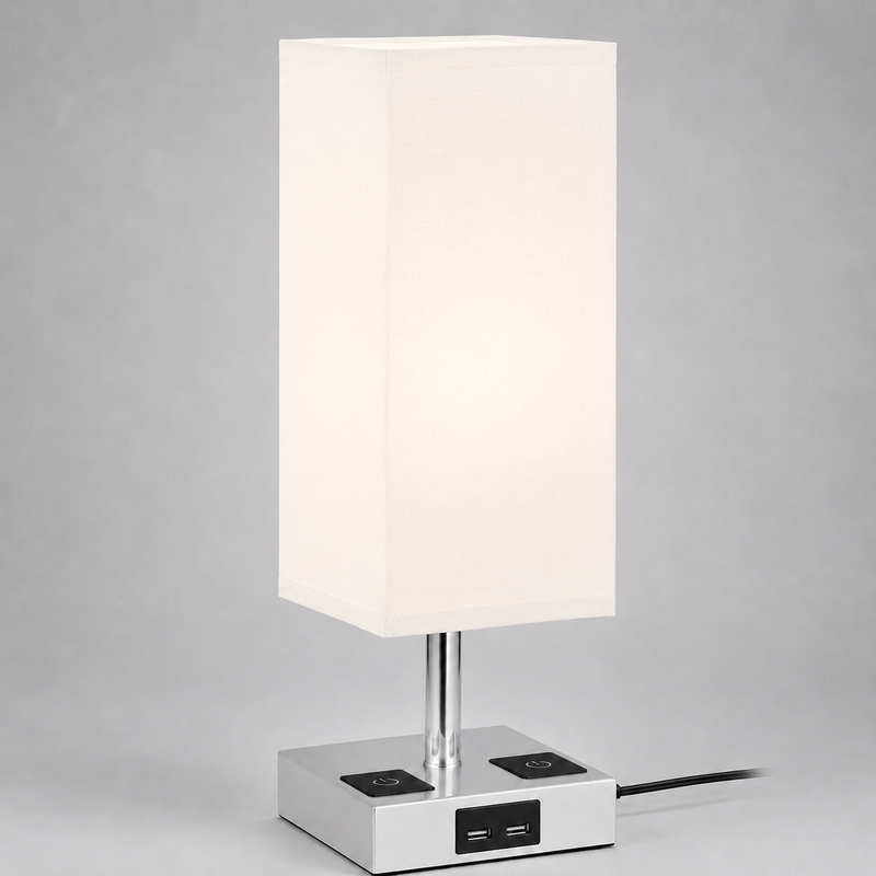 Northmere Linen Lamp - White