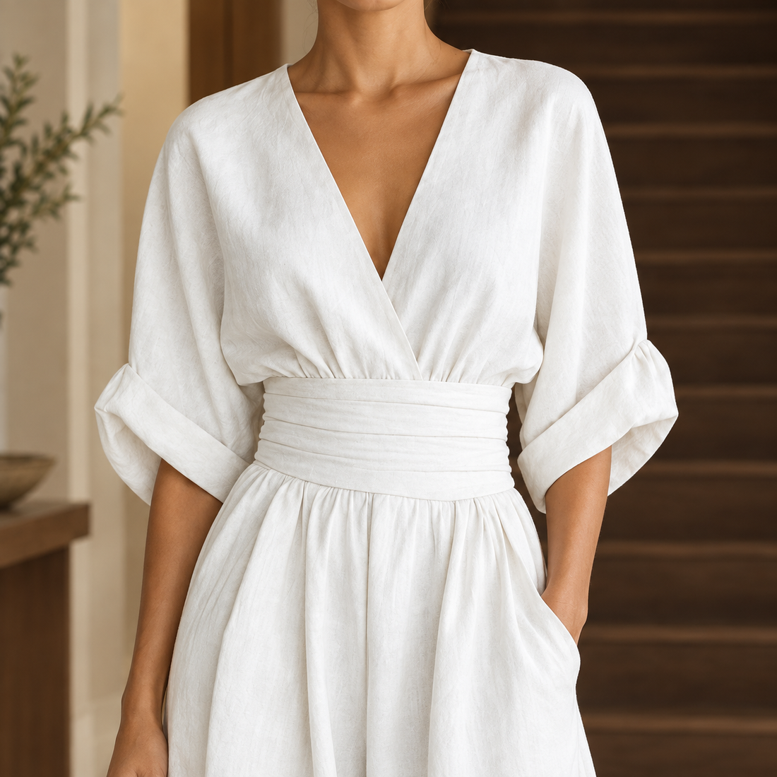 Mathilde Wrap Jumpsuit - Lead Product Detail
