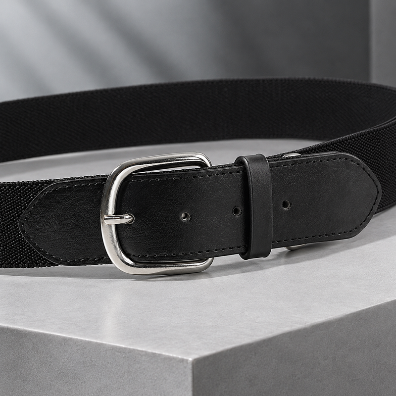 Bracciano Stretch Belt - Lead Product Detail