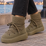 Badoer-Garda Platform Snow Boots - Lead Product Detail
