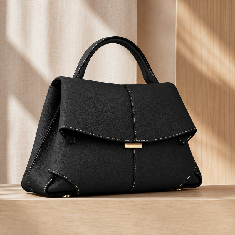 Matera Sculpted Handbag - Lead Alternate View