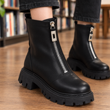 Pallavicini Zip Ankle Boots - Lead Product Detail