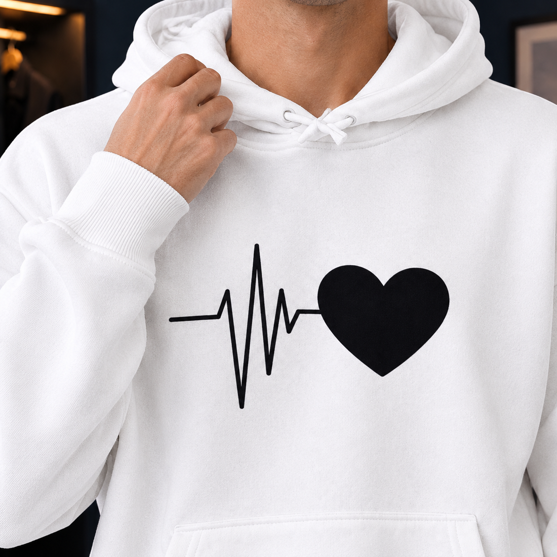 Oliver Heartbeat Hoodie - Lead Product Detail