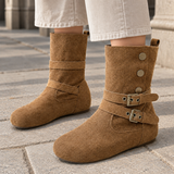 Loredan Buckle Boots - Lead Product Detail