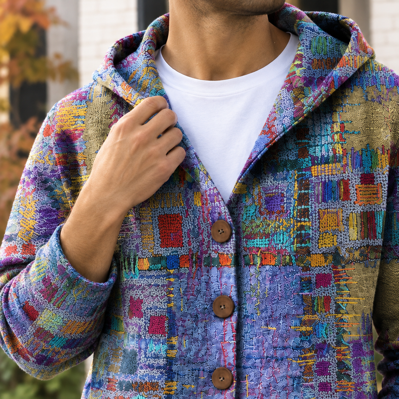 Florian Hooded Cardigan - Lead Product Detail