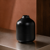 Thistlewood Speckled Ceramic Vase - Black