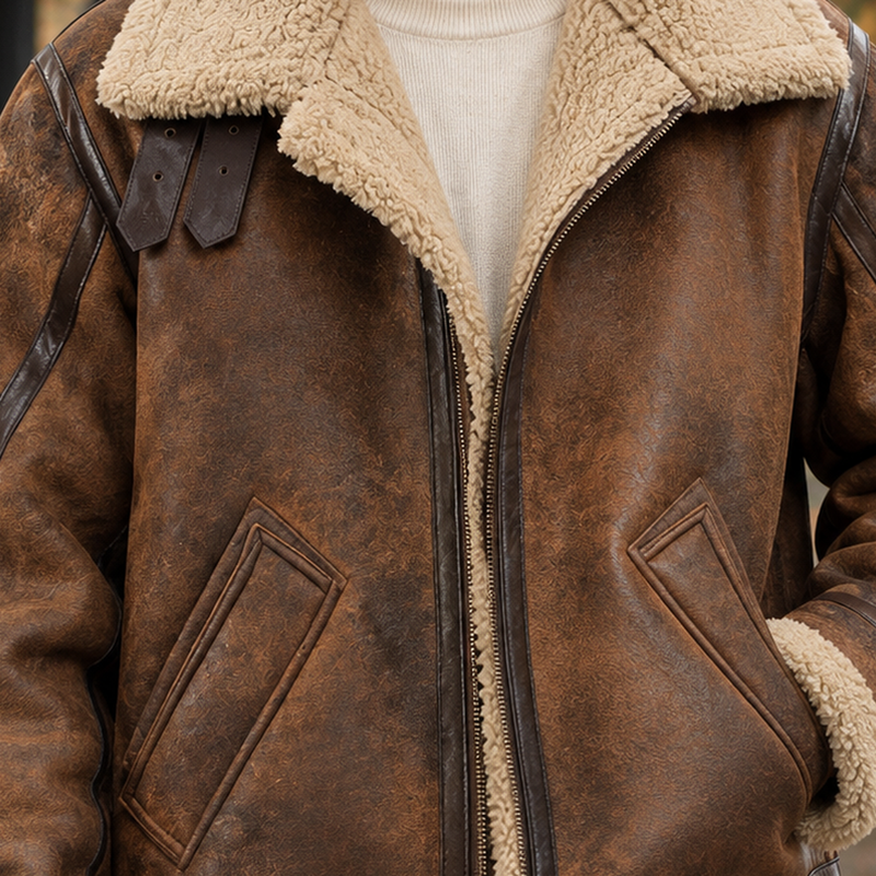 Hadrian Aviator Jacket - Lead Product Detail