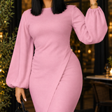 Azalea-Claire Asymmetric Midi Dress - Lead Product Detail