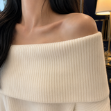 Aubrey Off-Shoulder Sweater - Lead Product Detail