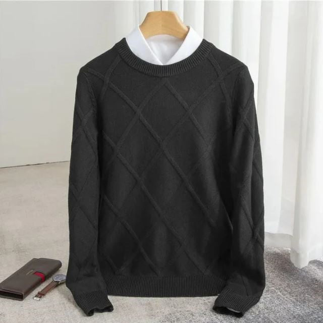 Verona Diamond Sweater - Black