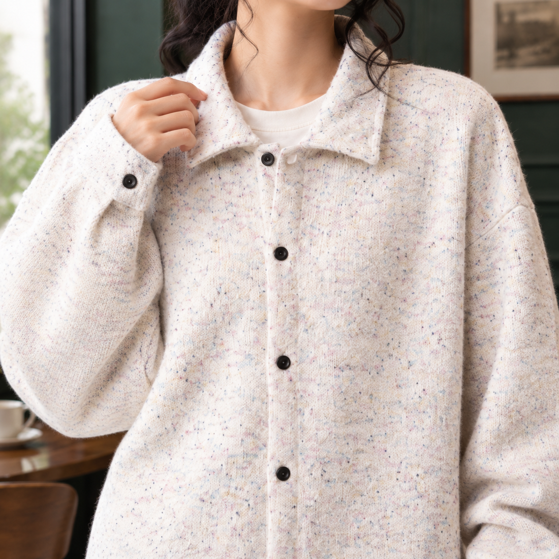 Eleanor-Claire Textured Overshirt - Lead Product Detail