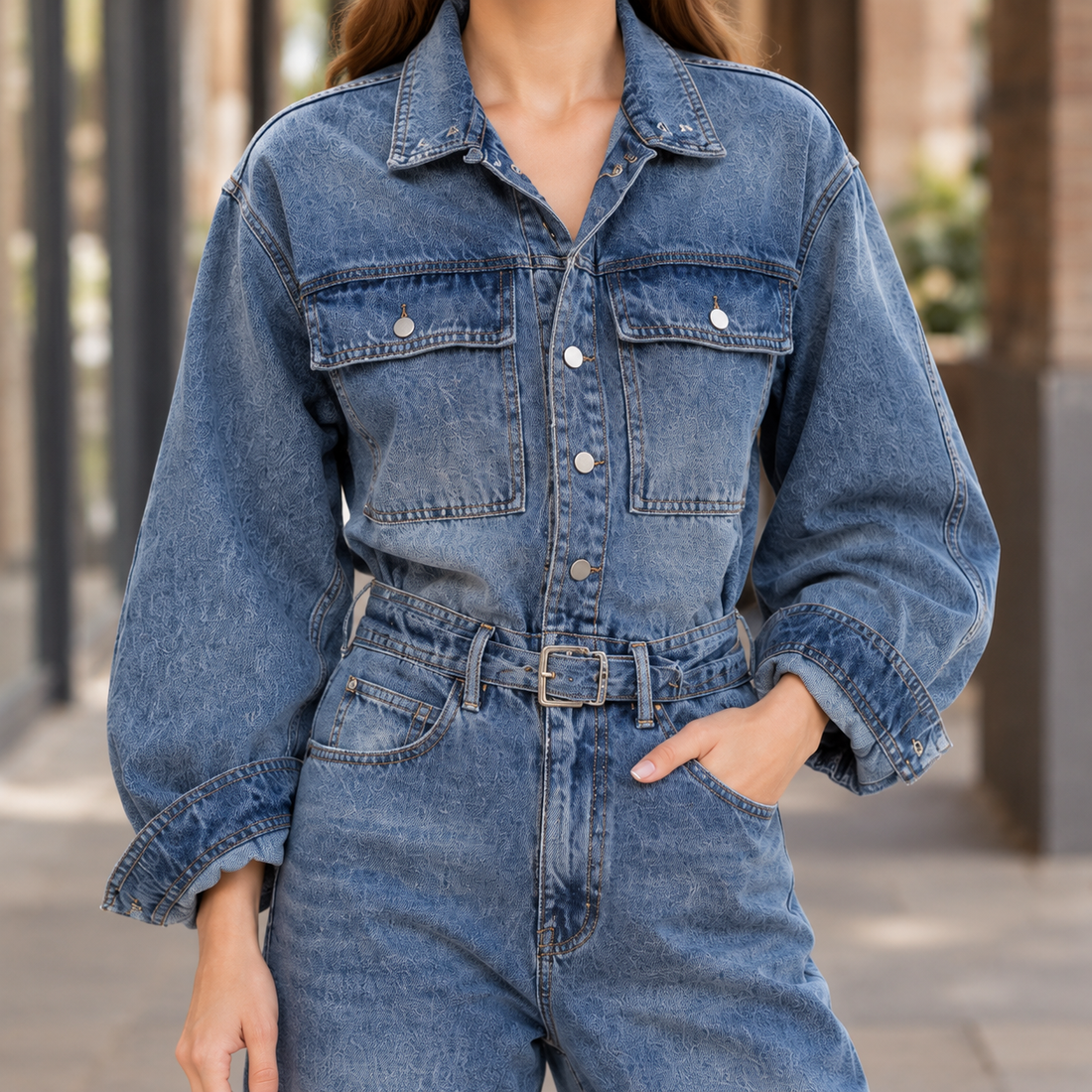 Pascaline-Kate Wide Leg Jumpsuit - Lead Product Detail