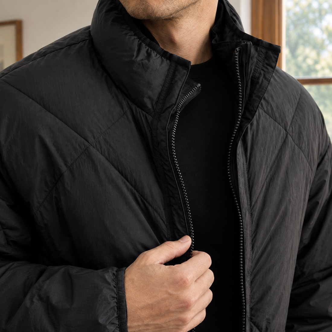 Romano Quilted Jacket - Lead Product Detail