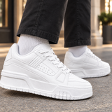 Balestri Leather Sneakers - Lead Product Detail