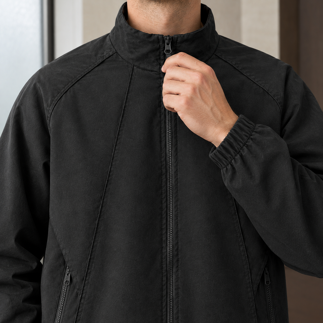 Simon Zip Jacket - Lead Product Detail