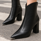 Borromeo Pointed Toe Boots - Lead Product Detail