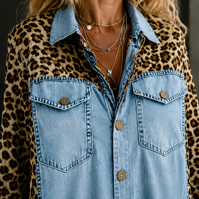 Valeria-Kate Leopard Jumpsuit - Lead Product Detail