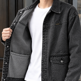 Blake Relaxed Denim Overshirt - Lead Product Detail
