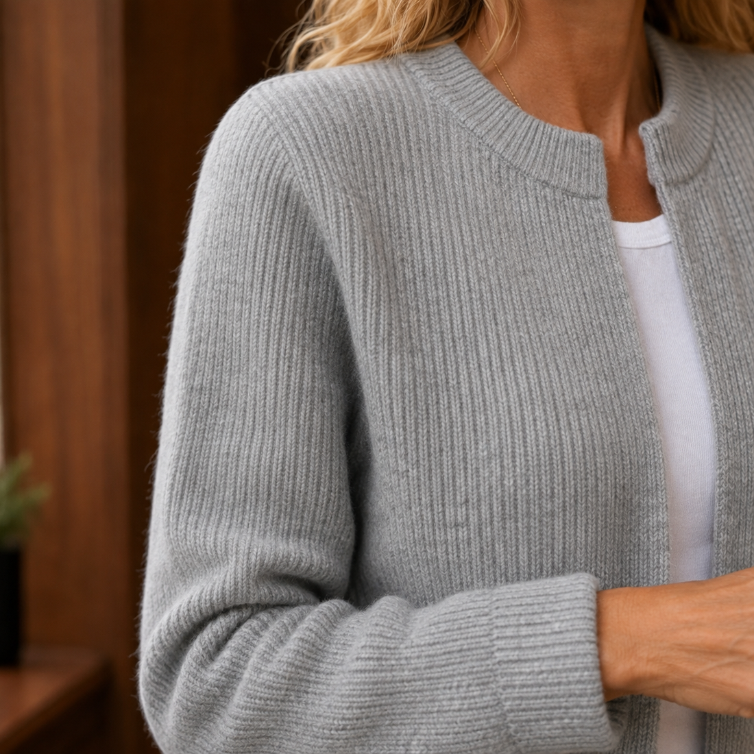 Livia-Grace Ribbed Cardigan - Lead Product Detail