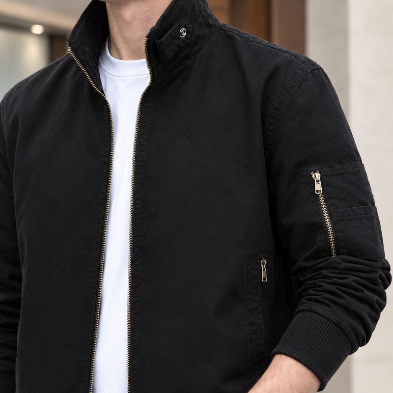 Conrad Zip Jacket - Lead Product Detail