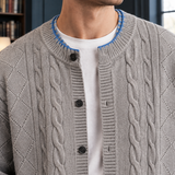Hugh Cable Cardigan - Lead Product Detail